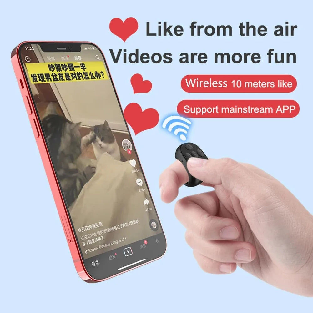 For TikTok Ring Bluetooth Remote