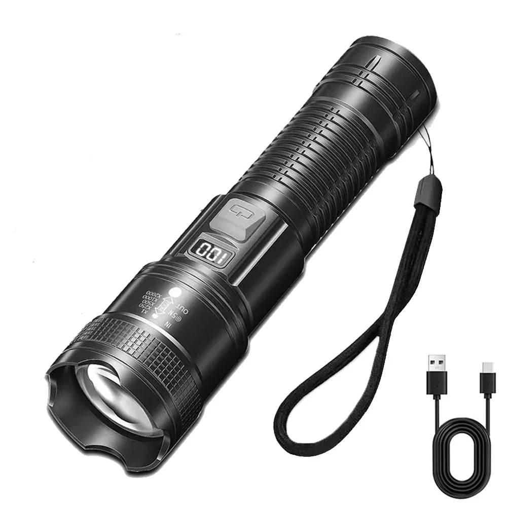 LM Super Bright Flashlight USB LED
