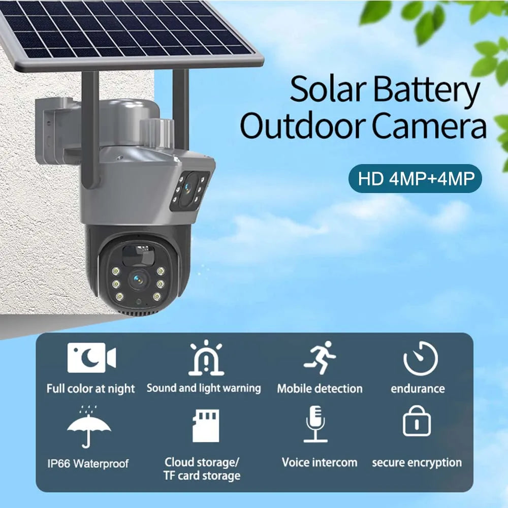 8MP 4K WiFi Solar Camera