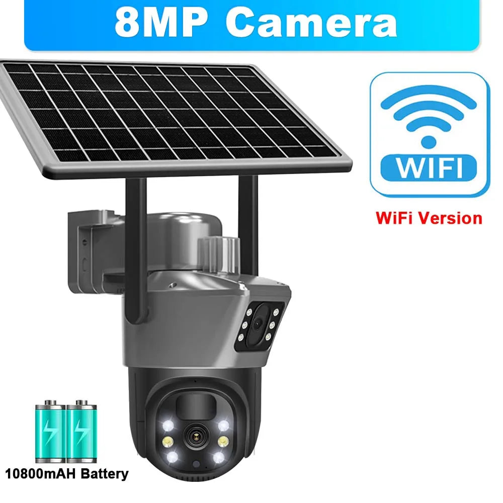 8MP 4K WiFi Solar Camera