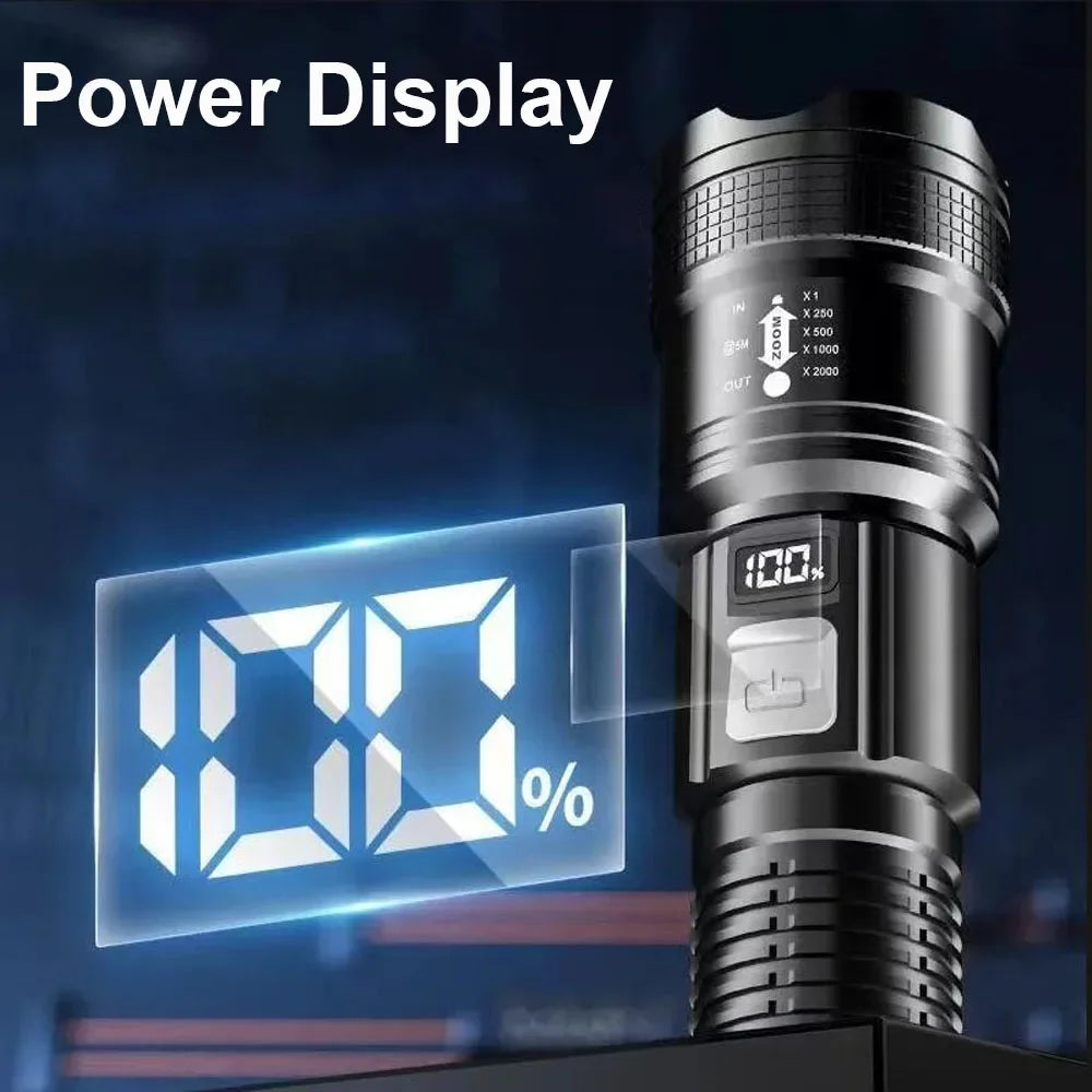 LM Super Bright Flashlight USB LED