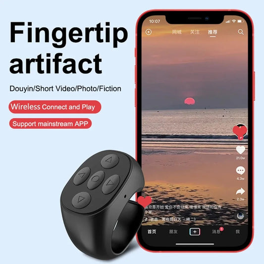 For TikTok Ring Bluetooth Remote
