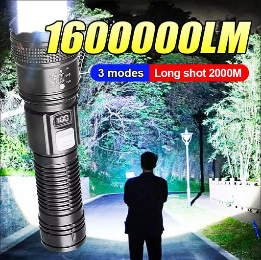 LM Super Bright Flashlight USB  LED